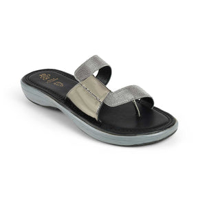 Tresmode Robila Pewter Women's Dress Platform Flats