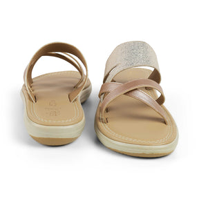 Tresmode Rofila Champagne Women's Dress Platform Flats