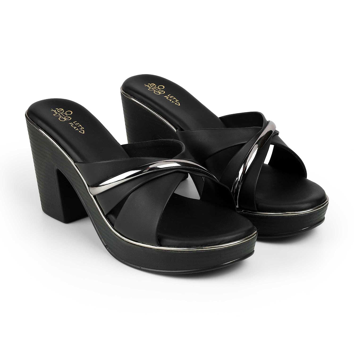 Women's TPR Sole Block Heel Sandals Tresmode