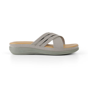Tresmode Ballina Grey Women's Casual Small Wedge Sandals