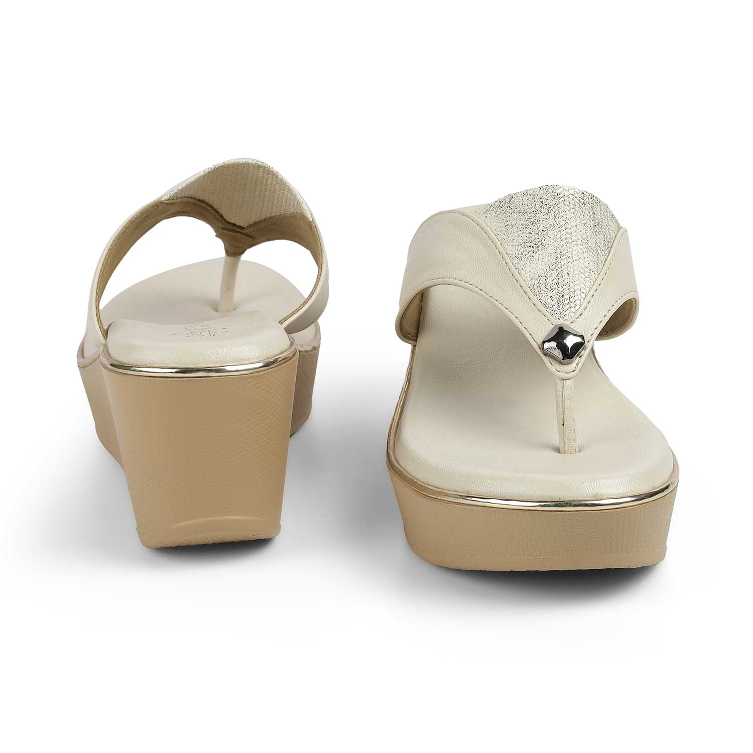 Women's Round Toe-shape Wedge Heel Sandals Tresmode