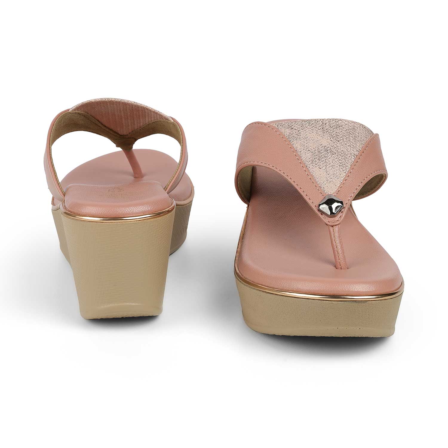 Women's Round Toe-shape Wedge Heel Sandals Tresmode