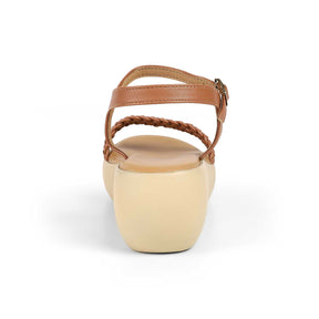 The Leve Tan Women's Dress Wedge Sandals Tresmode