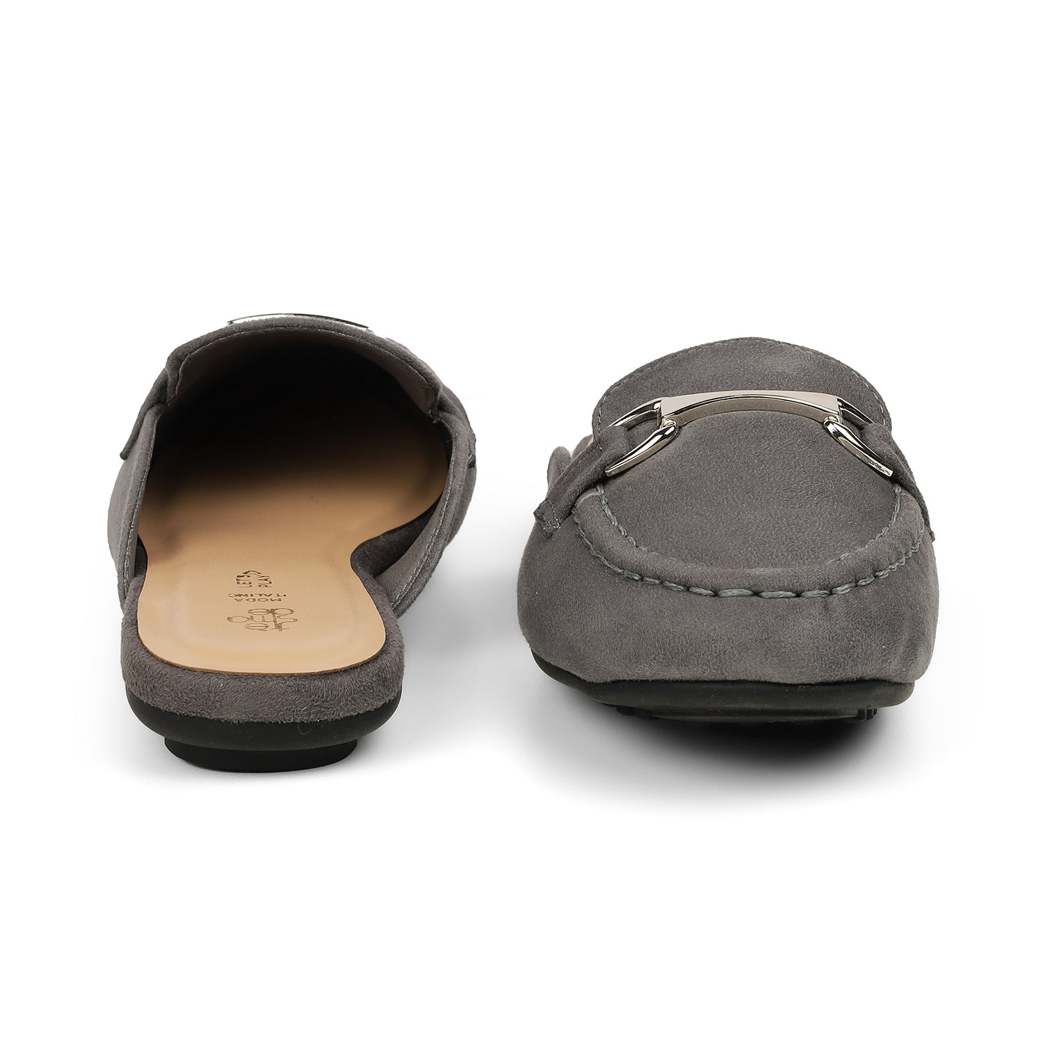 The Melip Grey Women's Dress Mules Tresmode
