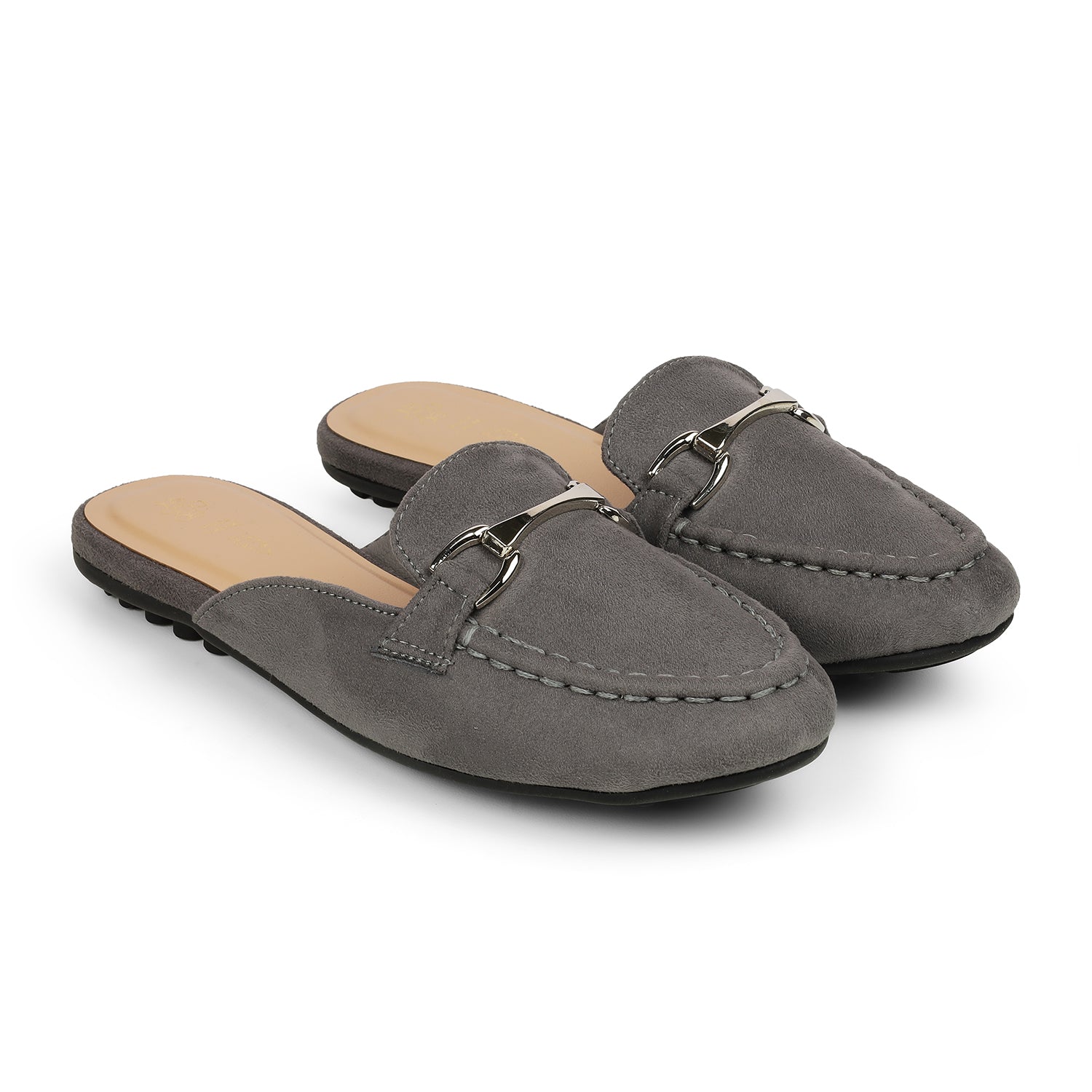 The Melip Grey Women's Dress Mules Tresmode