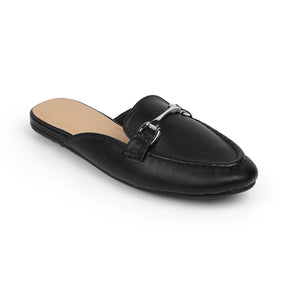 Tresmode Melsu Black Women's Casual Mules