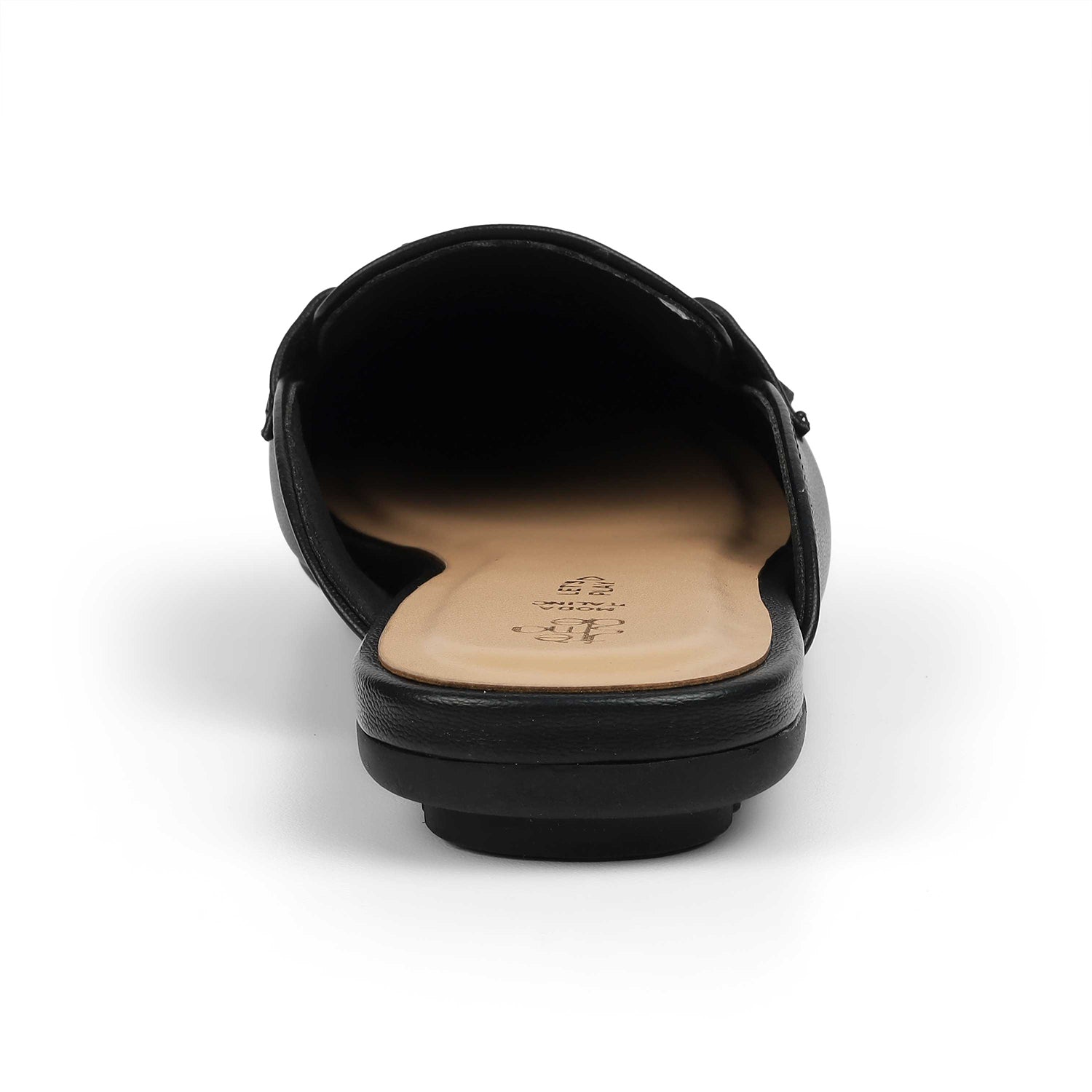 Tresmode Melsu Black Women's Casual Mules