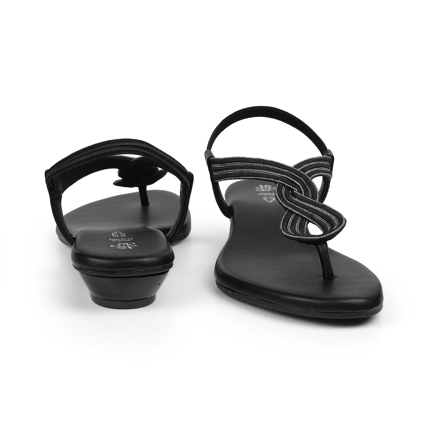 Tresmode Moglam Black Women's Dress Sandals