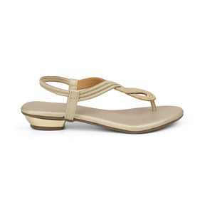 Tresmode Moglam Gold Women's Dress Sandals