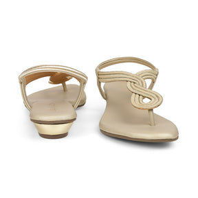 Tresmode Moglam Gold Women's Dress Sandals