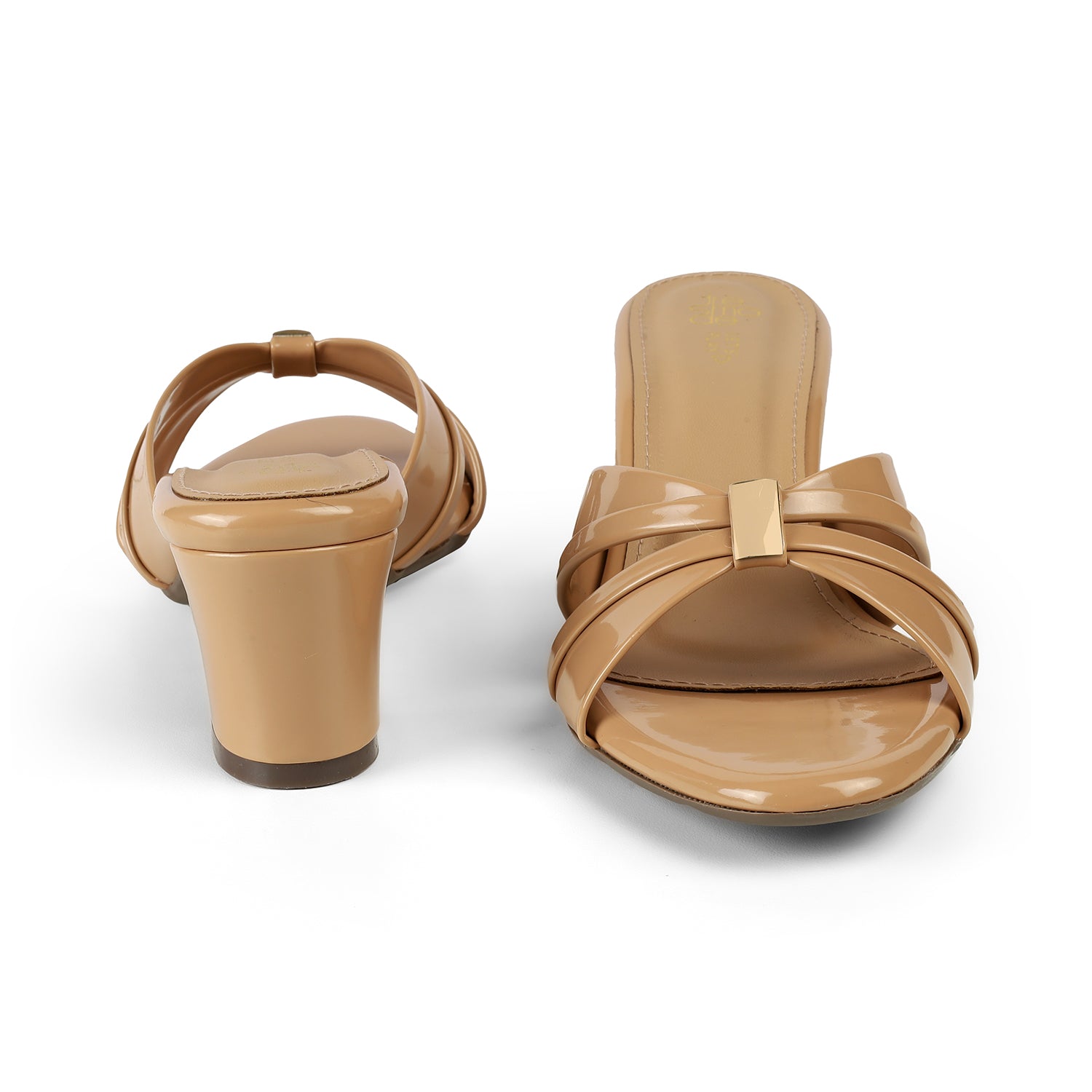 Tresmode Nav Chickoo Women's Dress Block Heel Sandals