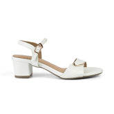 Tresmode Nemau White Women's Dress Block Heel Sandals