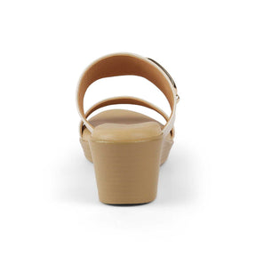 Tresmode Regold Cream Women's Dress Wedge Heel Sandals