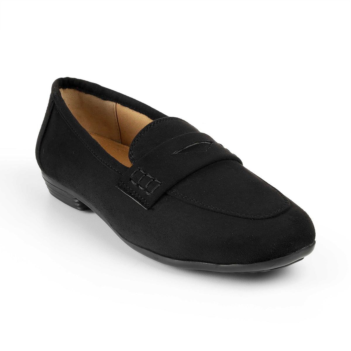 Tresmode Selma Black Women's Casual Loafers