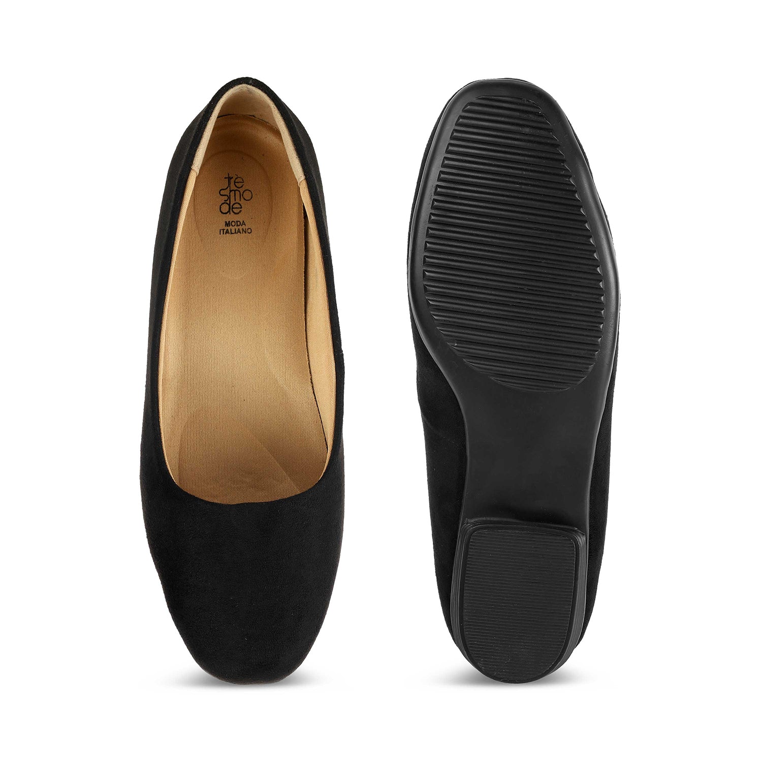Tresmode Sez Black Women's Casual Ballerinas