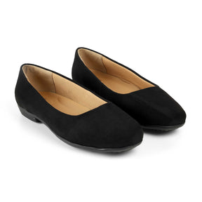 Tresmode Sez Black Women's Casual Ballerinas