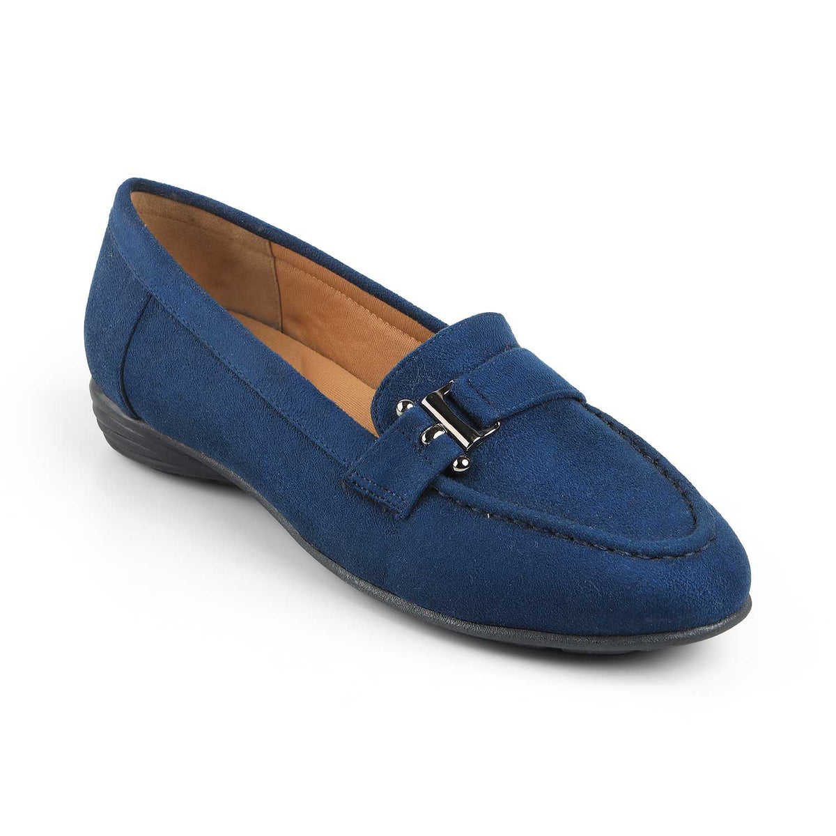 Women's Blue Loafers Tresmode