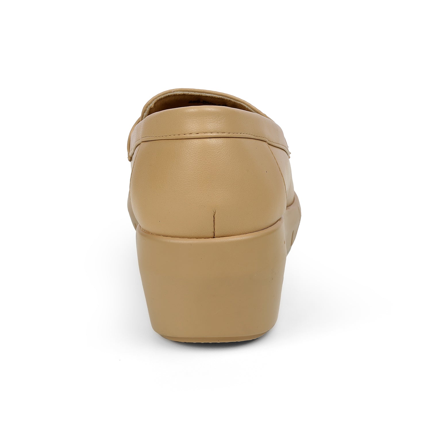 Tresmode Sugar Beige Women's Casual Wedge Loafers