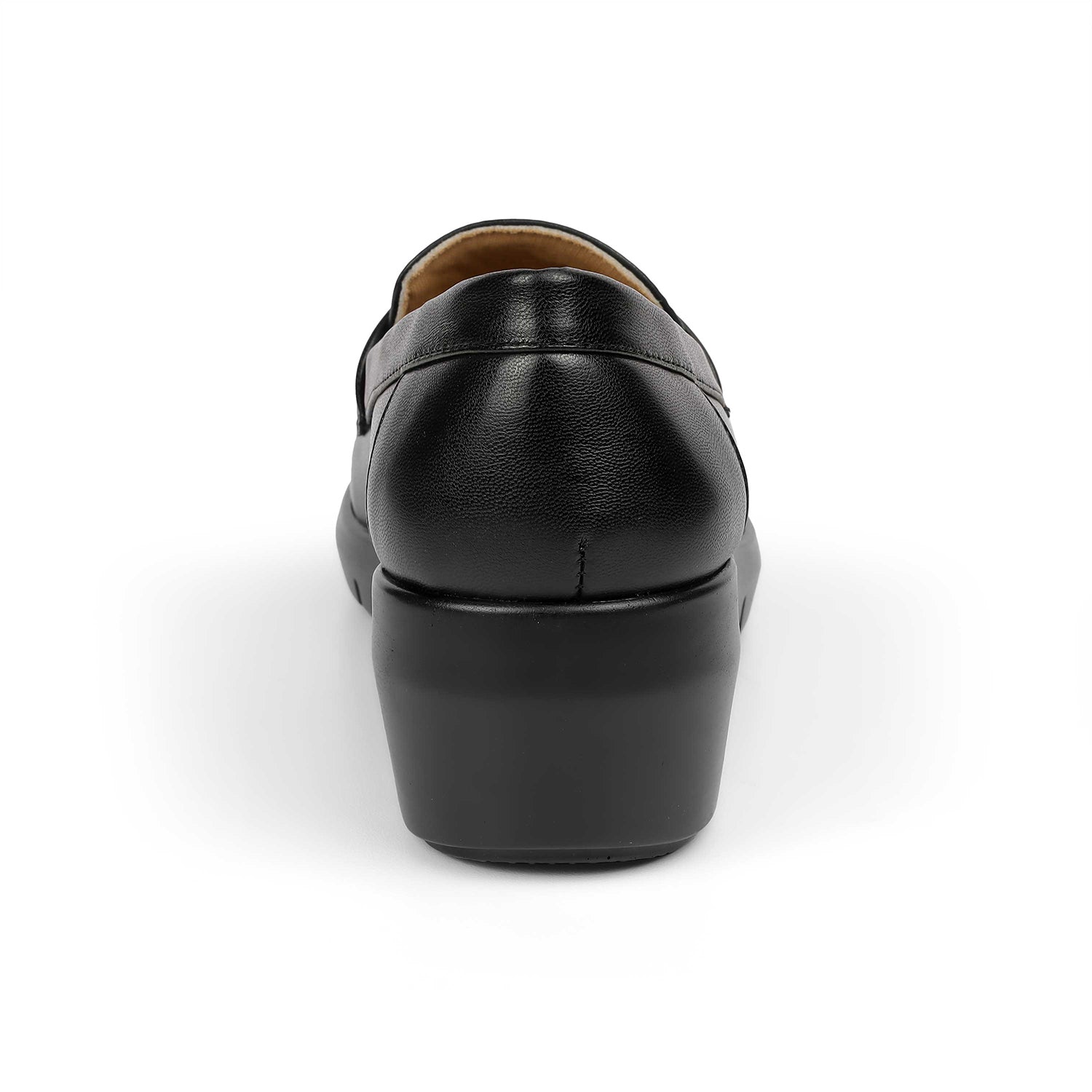 Tresmode Sugar Black Women's Casual Wedge Loafers