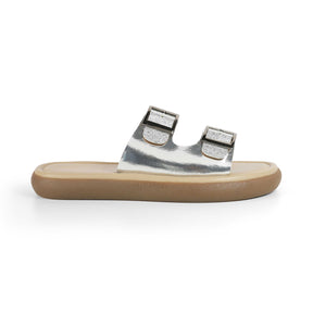 Tresmode Terra Silver Women's Dress Platform Flats