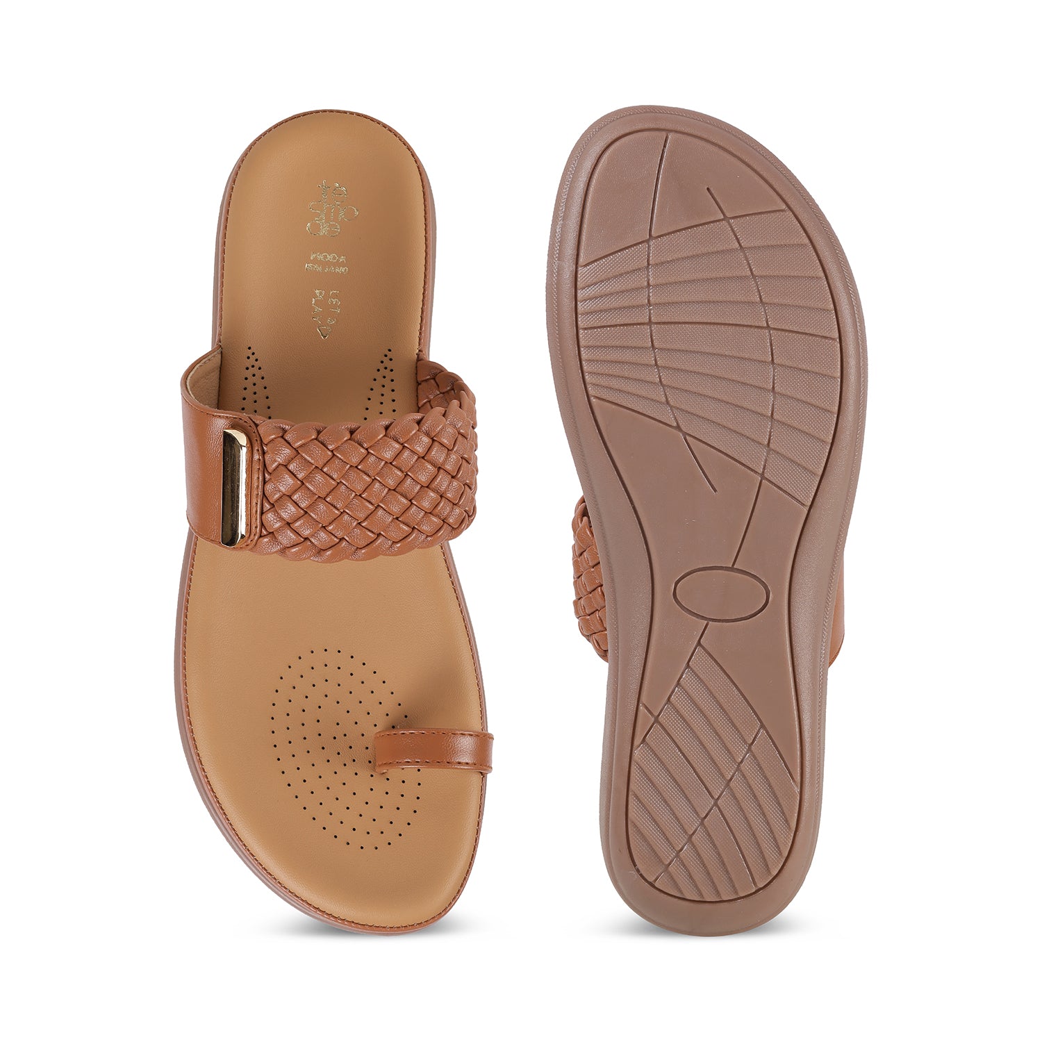 Tresmode Auma Tan Women's Casual Platform Flats