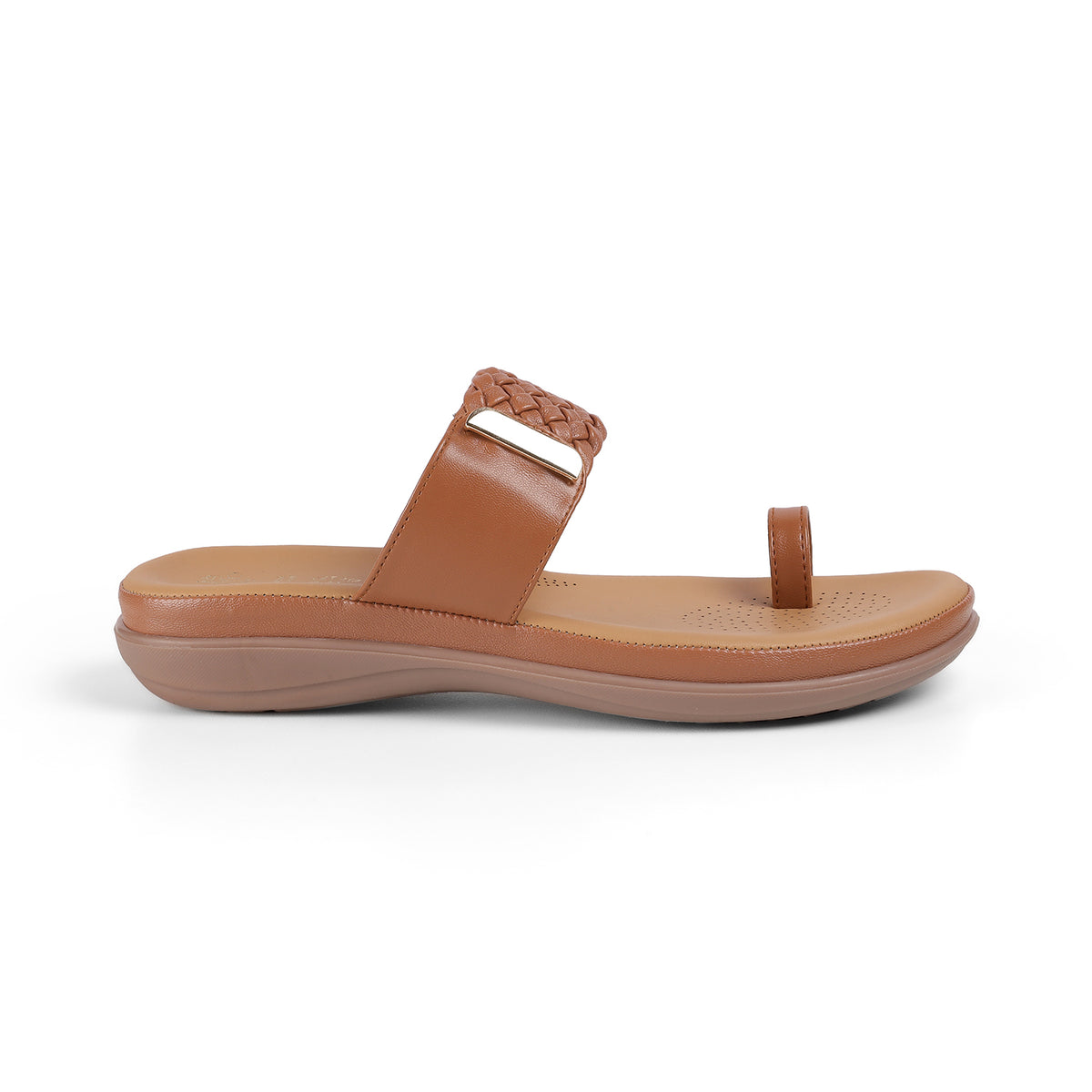 Tresmode Auma Tan Women's Casual Platform Flats