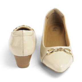 Tresmode Bepump Beige Pointed-Toe Women’s Pumps