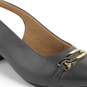 Tresmode Beshim Grey Women's Slingback Pumps