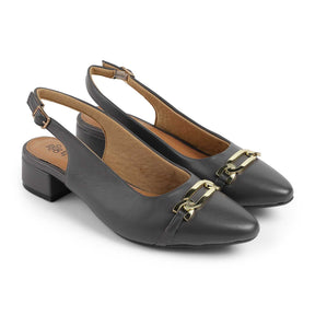 Tresmode Beshim Grey Women's Slingback Pumps