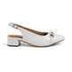 Tresmode Beshim White Women's Slingback Pumps