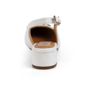 Tresmode Beshim White Women's Slingback Pumps