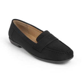 Tresmode Bework Black Women's Casual Loafers