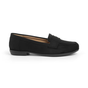 Tresmode Bework Black Women's Casual Loafers