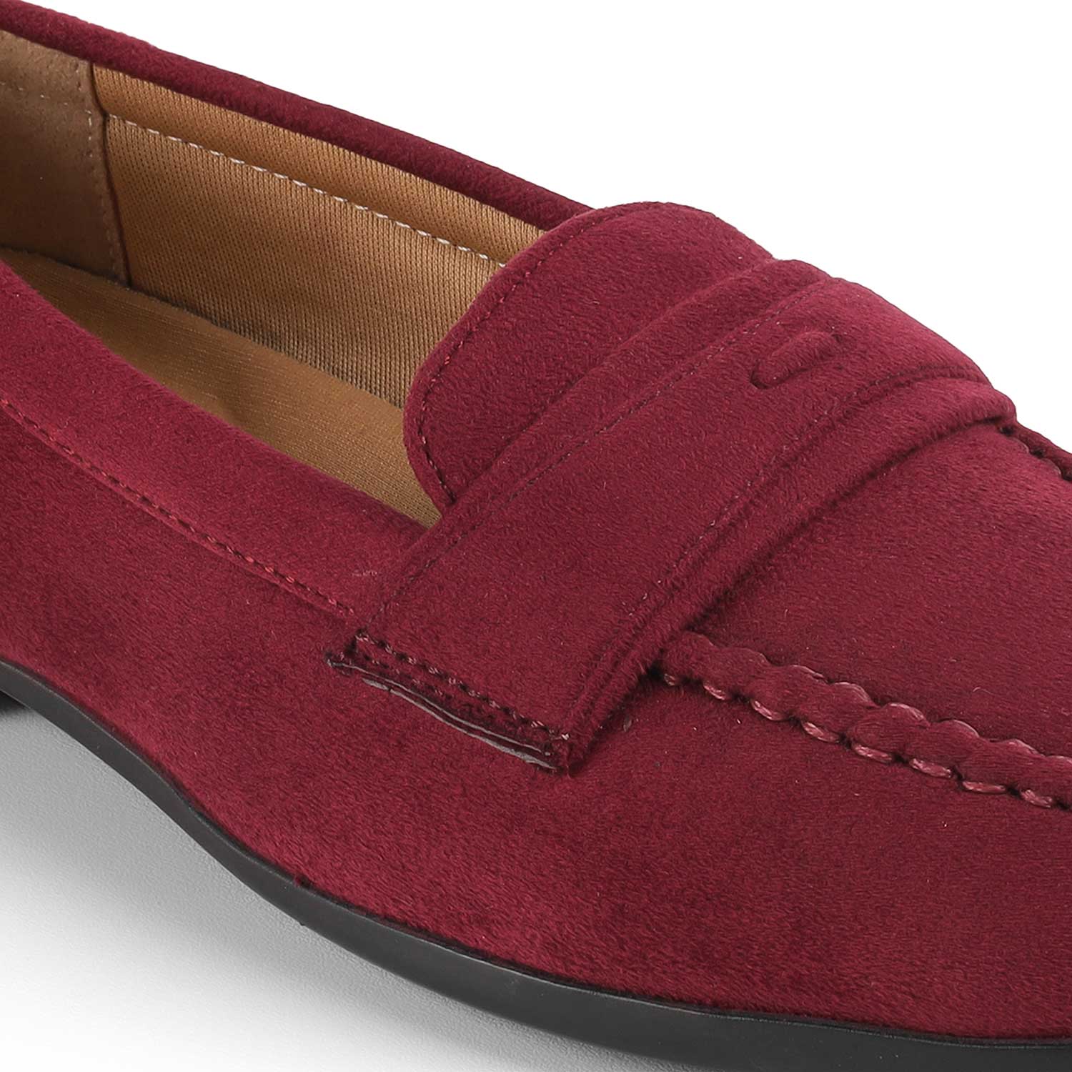 Tresmode Bework Wine Women's Casual Loafers