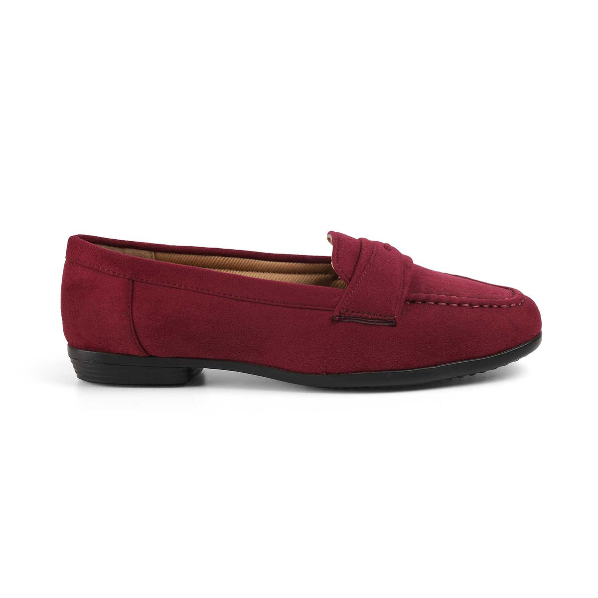 Tresmode Bework Wine Women's Casual Loafers