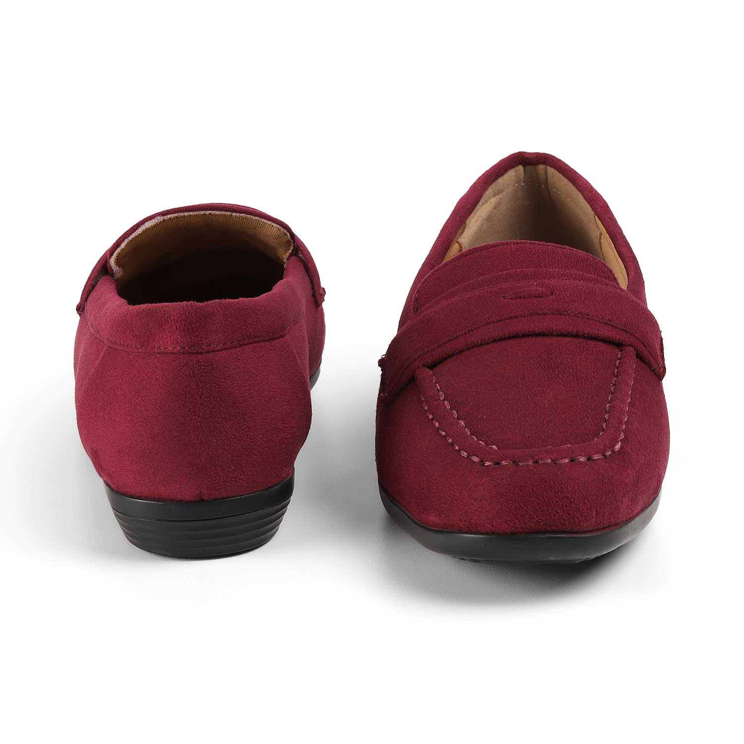 Tresmode Bework Wine Women's Casual Loafers
