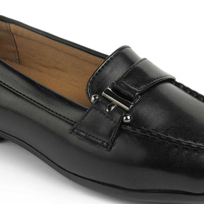 Tresmode Ceclose Black Women's Casual Loafers