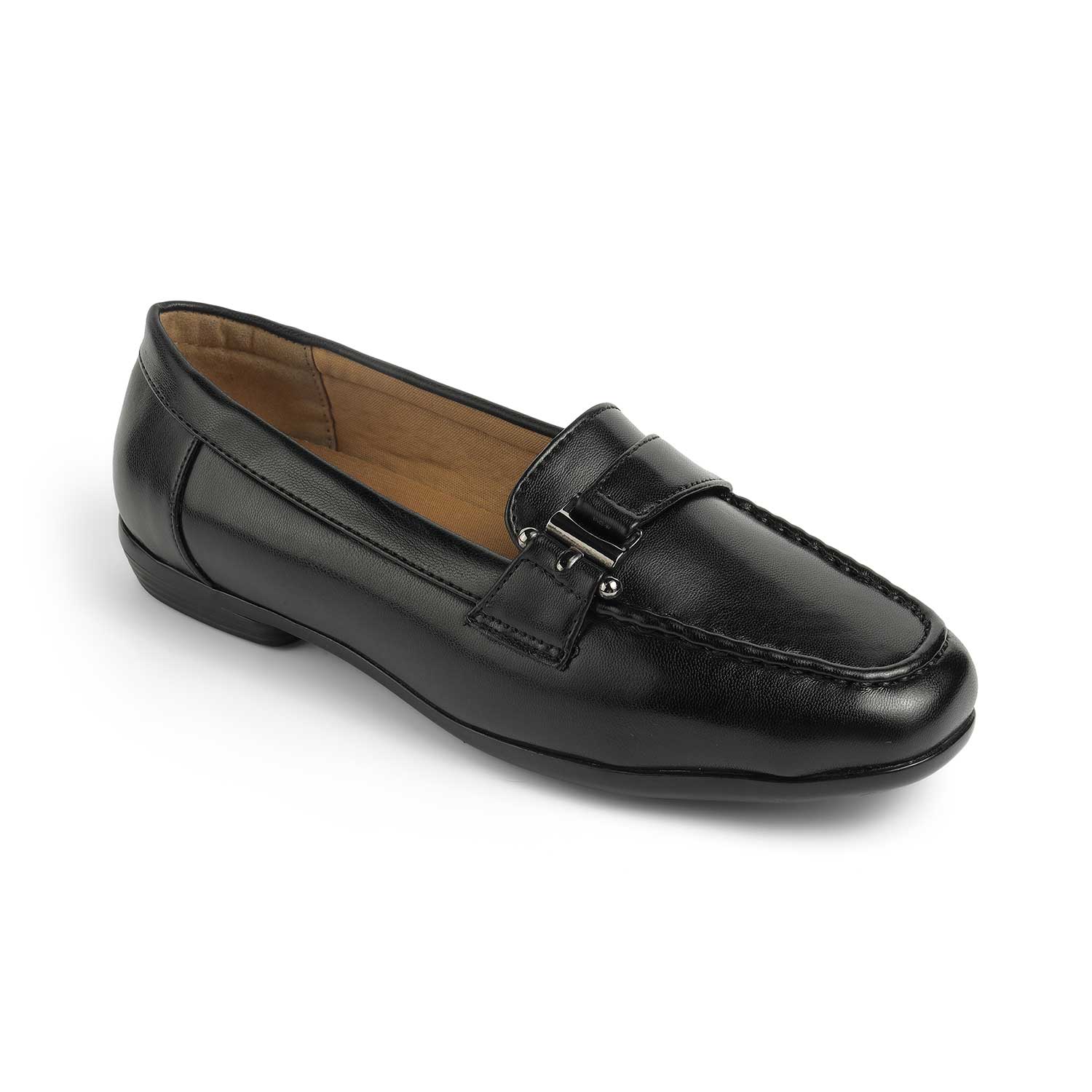Tresmode Ceclose Black Women's Casual Loafers