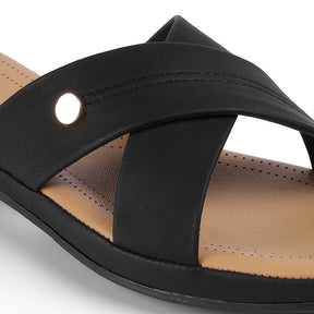 Tresmode Cro Black Women's Dress Sandals