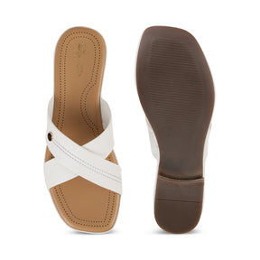 Tresmode Cro White Women's Dress Sandals