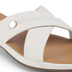 Tresmode Cro White Women's Dress Sandals