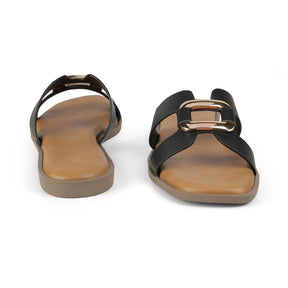 Tresmode Florun Black Women's Dress Flats