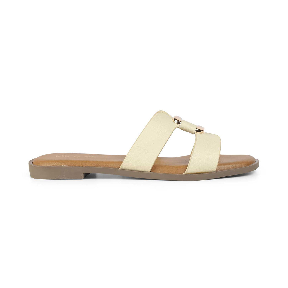 Tresmode Florun Cream Women's Dress Flats