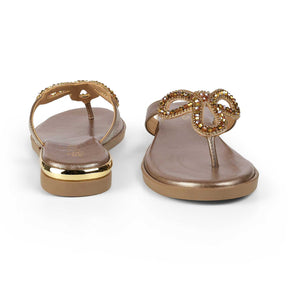 Tresmode Glow Bronze Women's Dress Flats