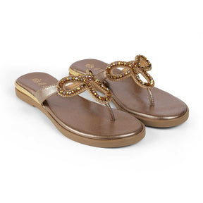 Tresmode Glow Bronze Women's Dress Flats