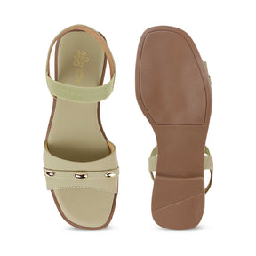 Tresmode Golstud Green Women's Casual Flats