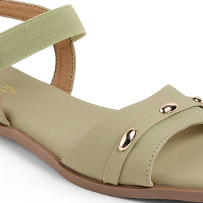 Tresmode Golstud Green Women's Casual Flats