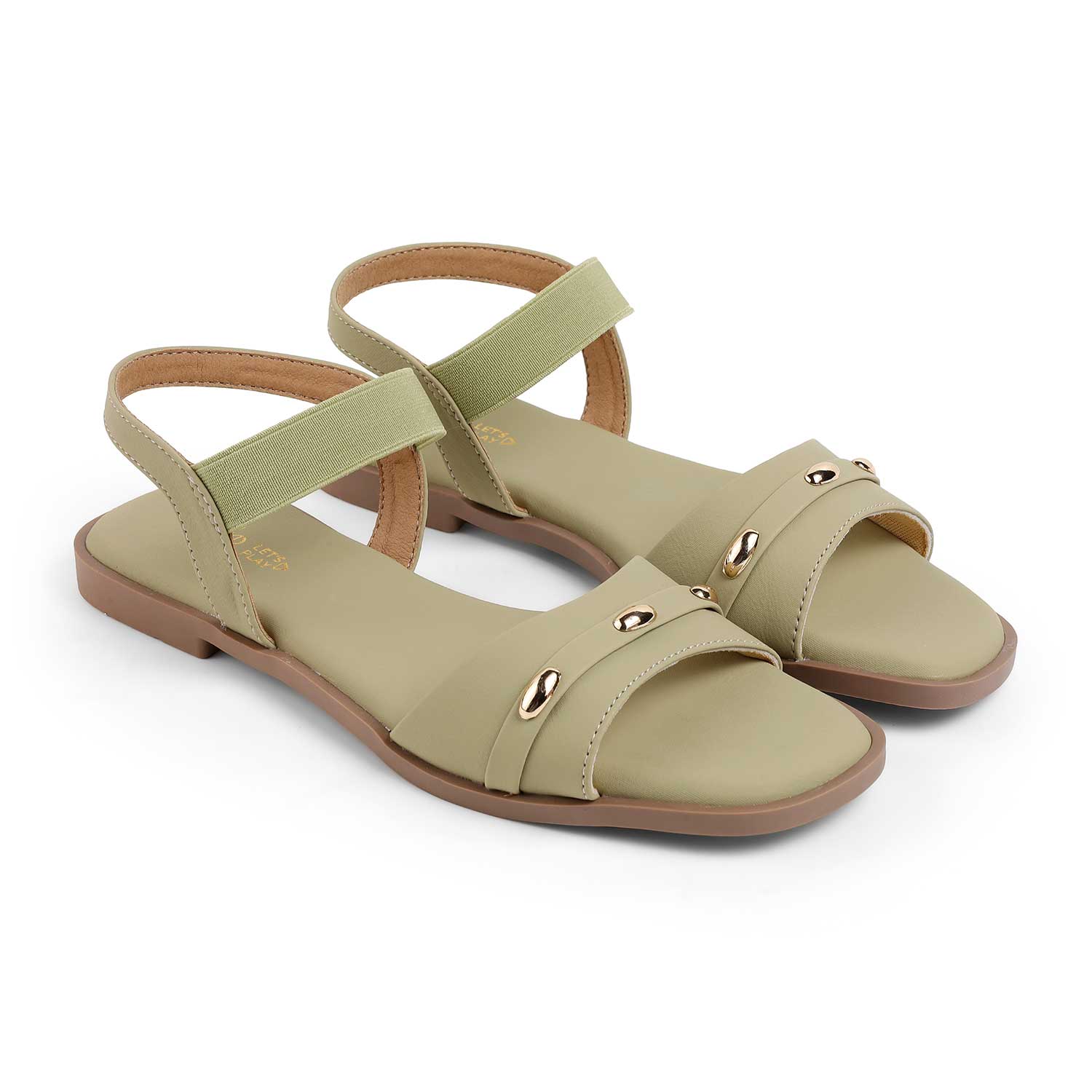 Tresmode Golstud Green Women's Casual Flats
