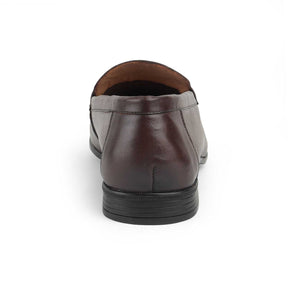 Tresmode Hak Brown Men's Leather Penny Loafers