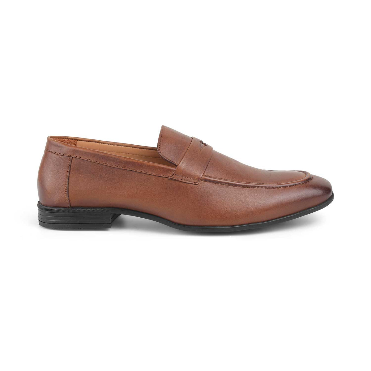 Tresmode Hak Tan Men's Leather Penny Loafers